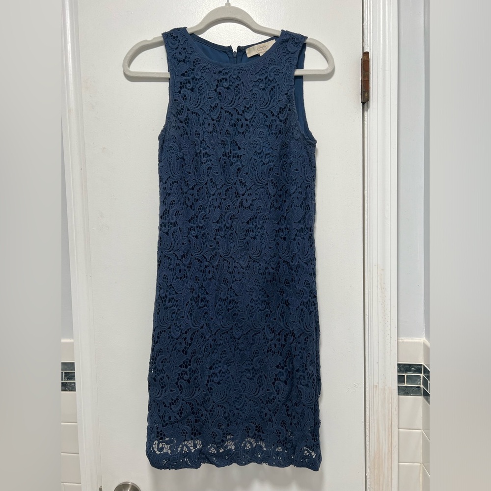 Navy Lace Dress